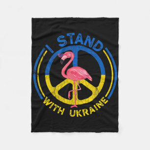 Cobertor De Velo Flamingo Ucrânia Eu Apoio A Bandeira Da Ucrânia