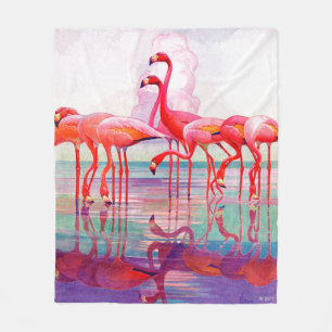 Cobertor De Velo Flamingos cor-de-rosa por Francis Lee Jacques
