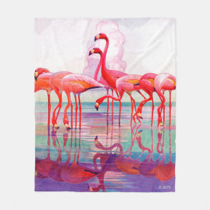 Cobertor De Velo Flamingos cor-de-rosa por Francis Lee Jaques
