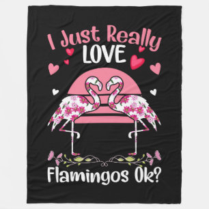 Cobertor De Velo Flamingos Fleece Blanket