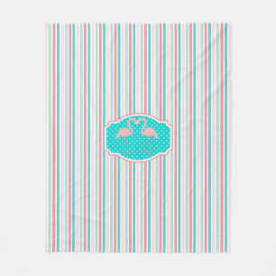 Cobertor De Velo Flamingos no teste padrão do amor