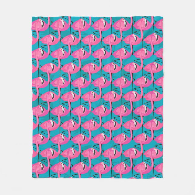 Cobertor De Velo Flamongos de néon (Frente)