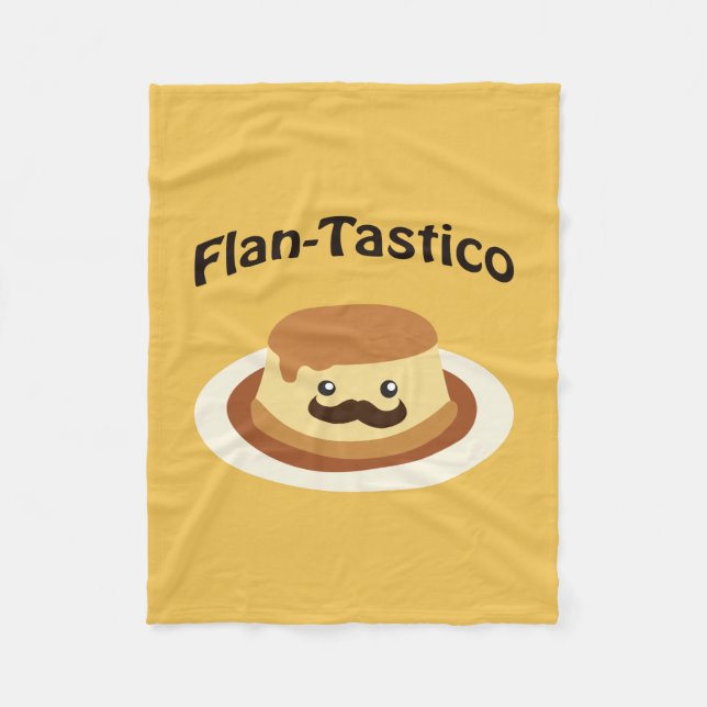 Cobertor De Velo Flan-Tastico! Flan Cute (Frente)