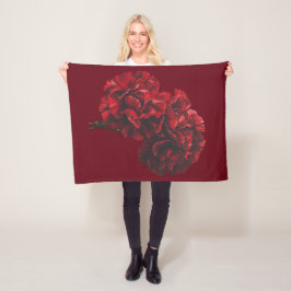 Cobertor De Velo Flancelaria dos Cravos Vermelhos