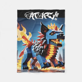 Cobertor De Velo Flancelo de Bloco Robo