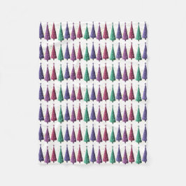 Cobertor De Velo Flancete das Árvores de Natal Modernas