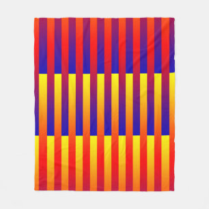 Cobertor De Velo Flancete Vermelho Amarelo Azul