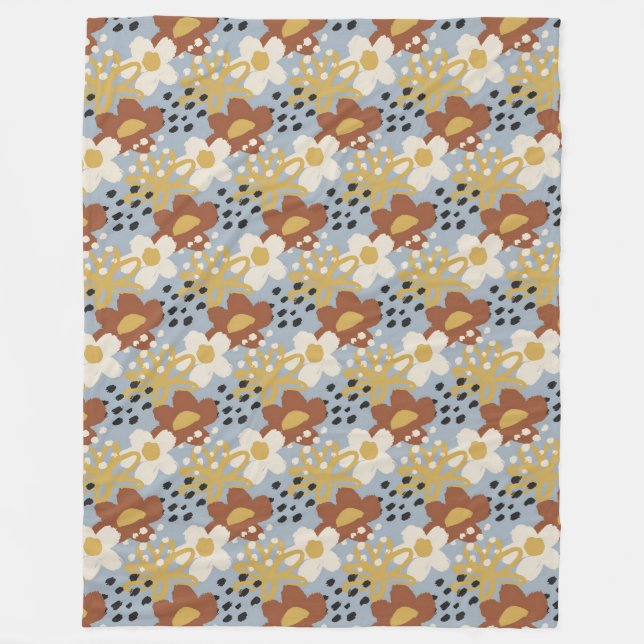 Cobertor De Velo Flat Floral Orgânico (Frente)