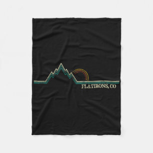 Cobertor De Velo Flatirons Colorado Retro Montanhismo Verão