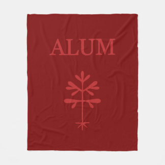 Cobertor De Velo Flece Blanket, Alum Red