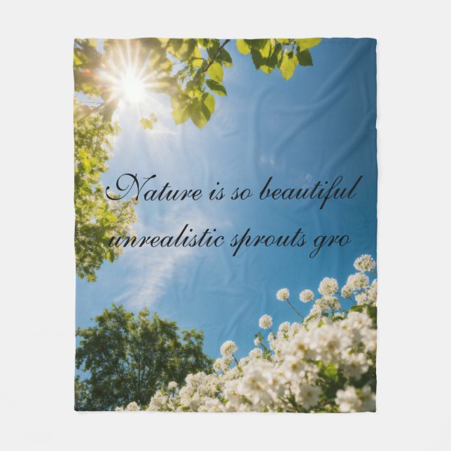 Cobertor De Velo Fleece Blanket (Frente)