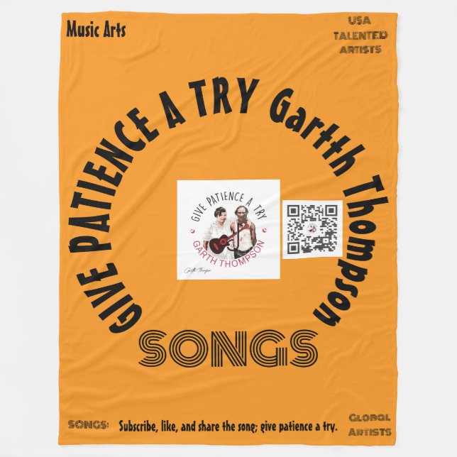 Cobertor De Velo Fleece Blanket (Frente)