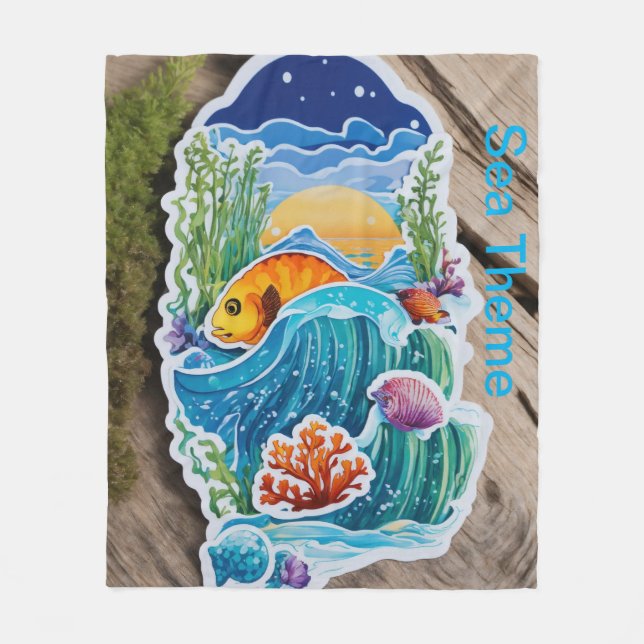 Cobertor De Velo Fleece Blanket (Frente)