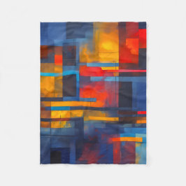 Cobertor De Velo Fleece Blanket (Abstract Design)