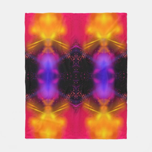 Cobertor De Velo Fleece Blanket Abstract Style  (Frente)