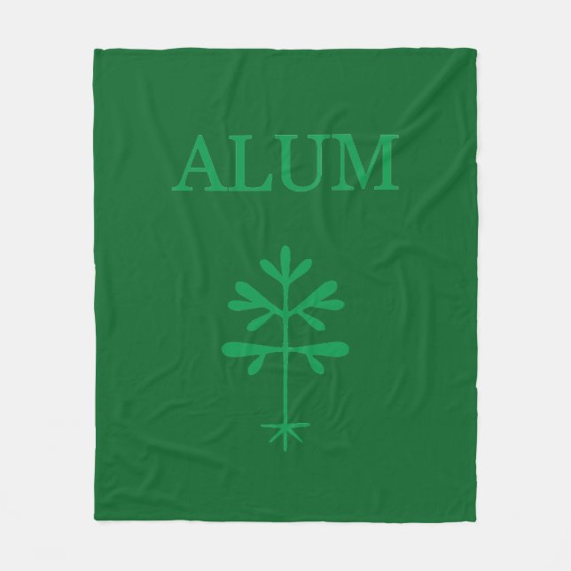 Cobertor De Velo Fleece Blanket, Alum Green (Frente)