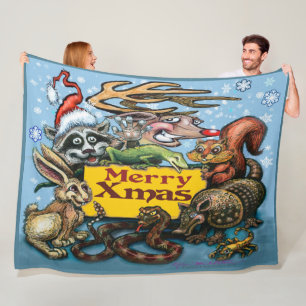 Cobertor De Velo Fleece Blanket de Natal
