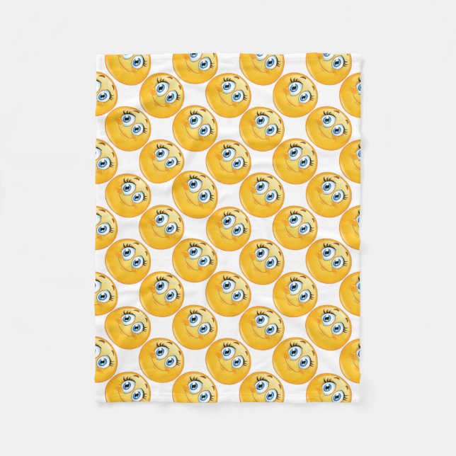 Cobertor De Velo Fleece Blanket/Emoticons (Frente)