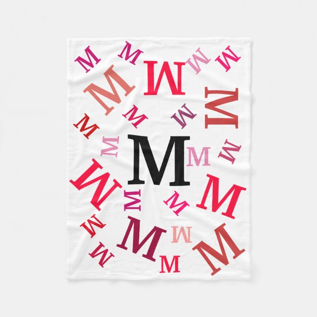 Cobertor De Velo Fleece Blanket - Letras embaralhadas em redações (Frente)