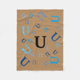 Cobertor De Velo Fleece Blanket - Letras Resmungidas