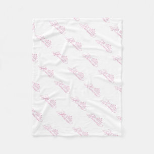 Cobertor De Velo Fleece Blanket/Princesa com Coroa