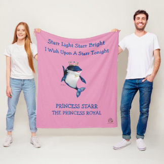 Cobertor De Velo Fleece Blanket Princess Starr, A Princesa Real