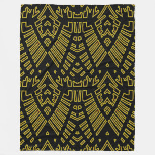 Cobertor De Velo Fleece Blanket, um clássico design preto e amarelo