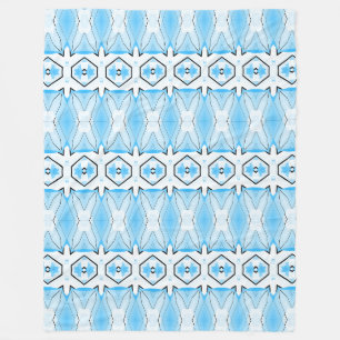 Cobertor De Velo Fleece Blanket, um design de padrão clássico de te