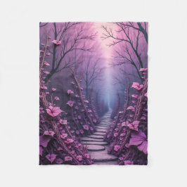 Cobertor De Velo Fleece Blanket  (Violet Land)