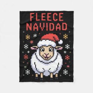 Cobertor De Velo Fleece Navidad Febre Suéter Engraçado Ovelha de Na