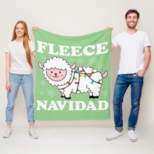 Cobertor De Velo Fleece Navidad Feliz Funny Christmas Kawaii Shep