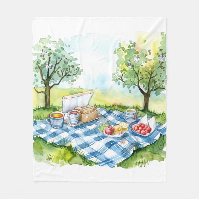 Cobertor De Velo Fleece Picnic Blanket (Frente)