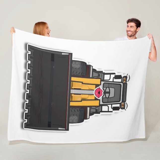 Cobertor De Velo Fleecedecke mit "Lady Loader" Grafik (In Situ)