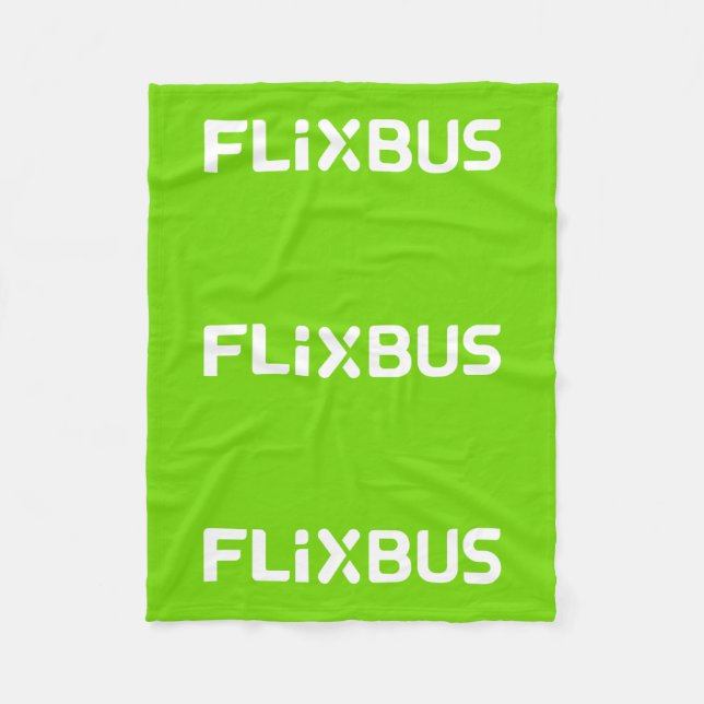 Cobertor De Velo Flixbus Throw Blanket (Frente)