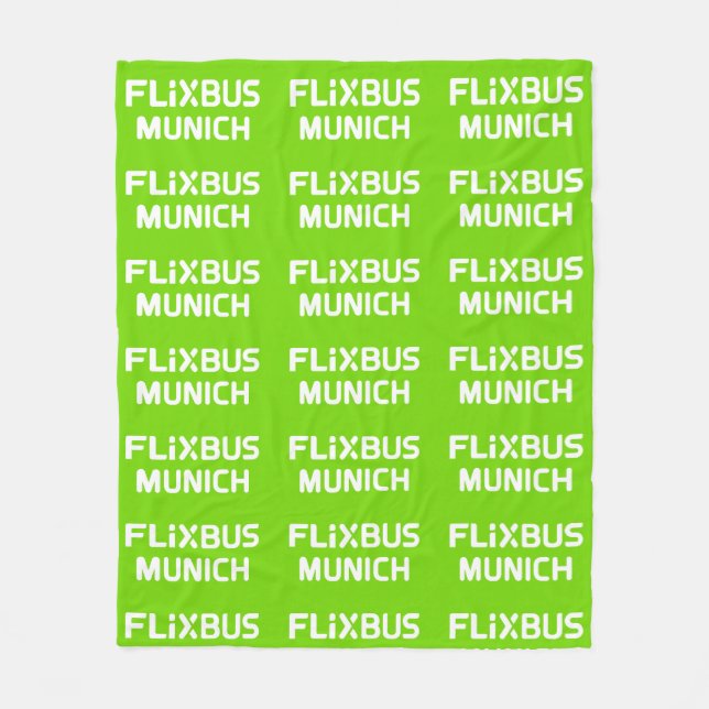 Cobertor De Velo Flixbus Throw Blanket (Frente)