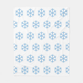 Cobertor De Velo Floco de neve azul Fleece