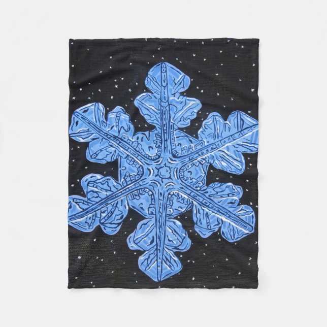 Cobertor De Velo Floco de neve Fleece Blanket (Frente)