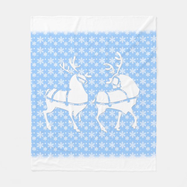 Cobertor De Velo Floco de neve Fresco de Natal Feriado de Banho (Frente)