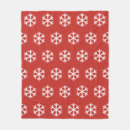 Cobertor De Velo Floco de neve Vermelho Fleece Blanket