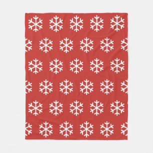 Cobertor De Velo Floco de neve Vermelho Fleece Blanket