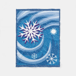 Cobertor De Velo Flocos de Neve ao Vento -