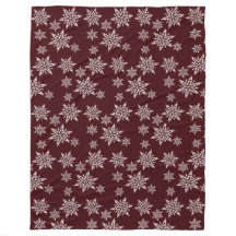 Flocos de Neve de Natal Brancos Borgonha