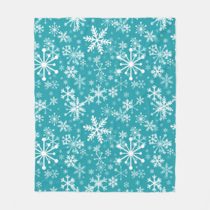 Cobertor De Velo Flocos de neve em pó. Natal, férias de inverno
