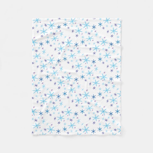Cobertor De Velo Flocos de neve Fleece Blanket (Frente)
