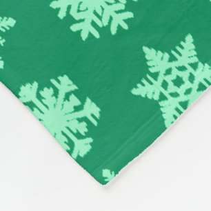 Cobertor De Velo Flocos de neve Ikat - Pinho e horta verdes
