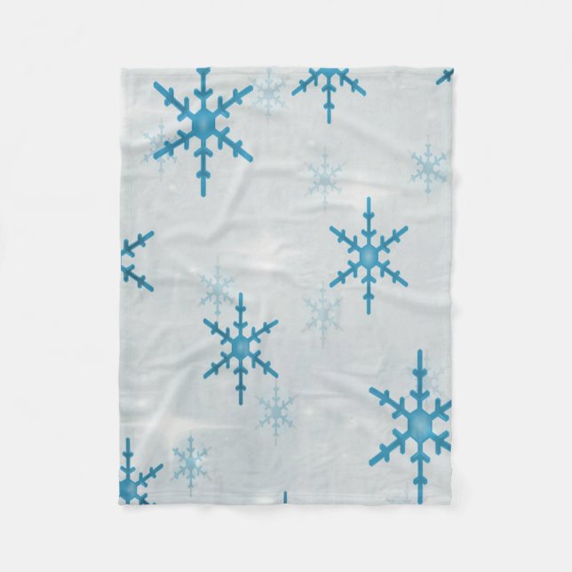 Cobertor De Velo Flocos de neveBling Natal (Frente)