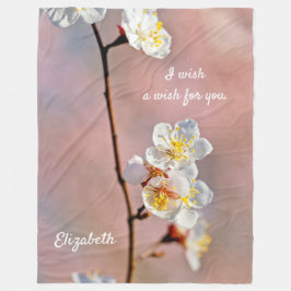 Cobertor De Velo Flor Apricot Japonês Fascinante