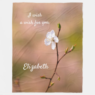 Cobertor De Velo Flor Apricot Japonês Legal