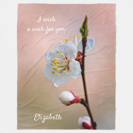 Cobertor De Velo Flor Apricot Japonês Perfeito