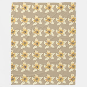 Cobertor De Velo Flor creme padrão Flor creme